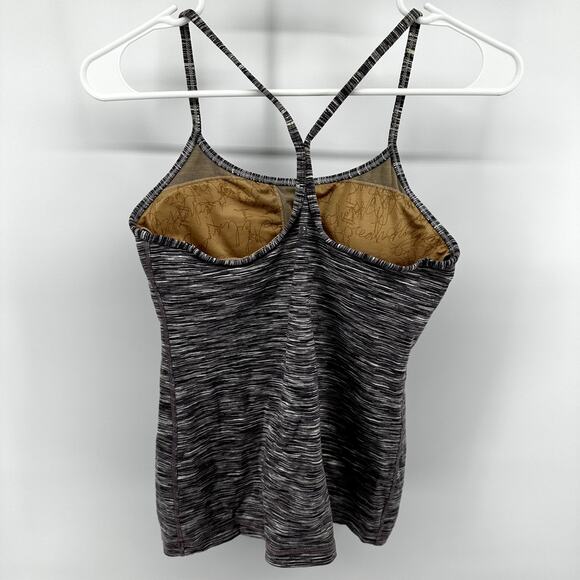 Lululemon Power Y Tank Racerback Shelf Bra Luon COOLMAX Magnum Space Dye 6 - Picture 4 of 4